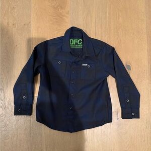 Black Long Sleeve Button-Up Shirt
